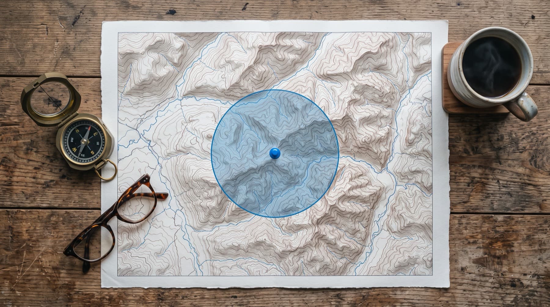 Map of Mountain West Restoration's 70-mile Colorado Springs service radius
