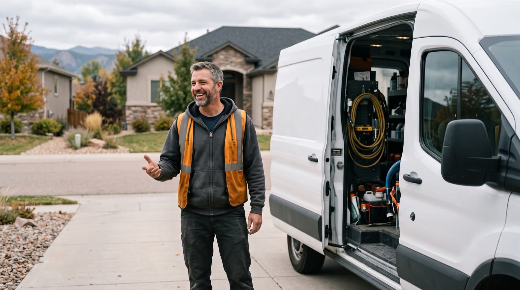 Mountain West Restoration owner or lead technician on an active job site